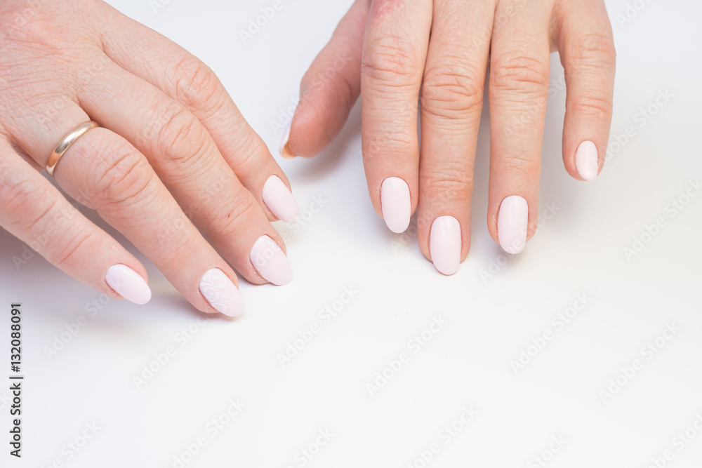 Amazing manicure and natural nails with gel polish. Attractive modern nail art design. Amazing manicure and natural nails with gel polish. Attractive modern nail art design.