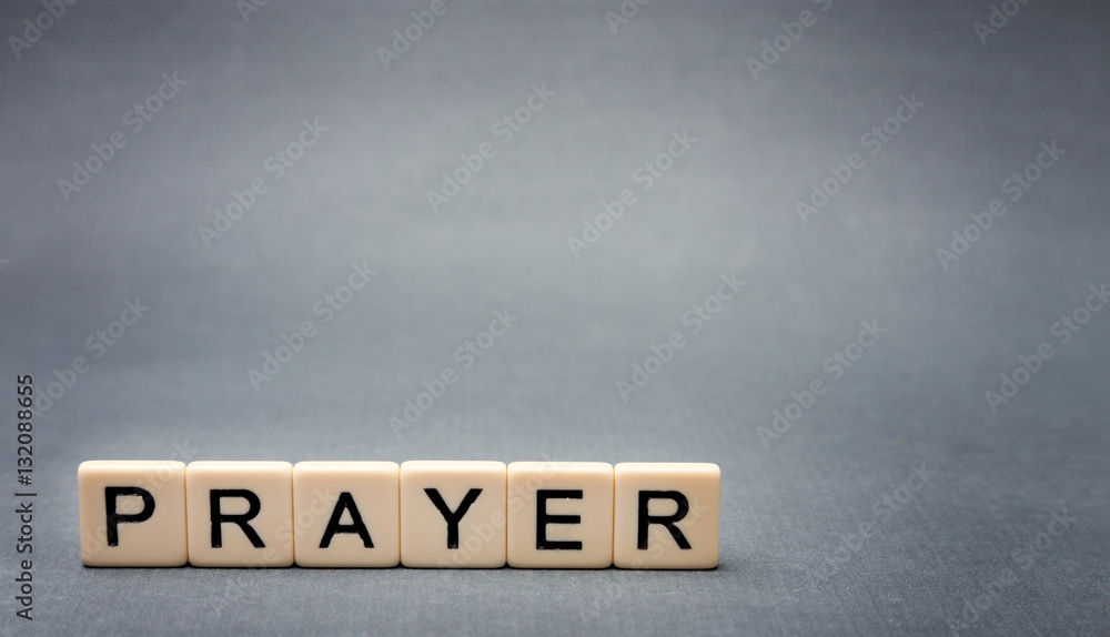 Obraz premium Prayer Spelled Out
