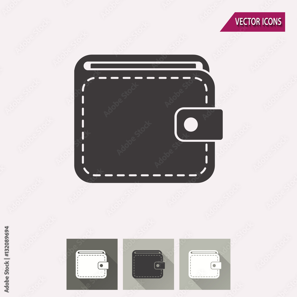 Wallet - vector icon. Wallet - vector icon.