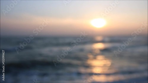 ornage sunrise at sea in the morning