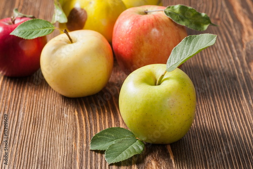 apple on table