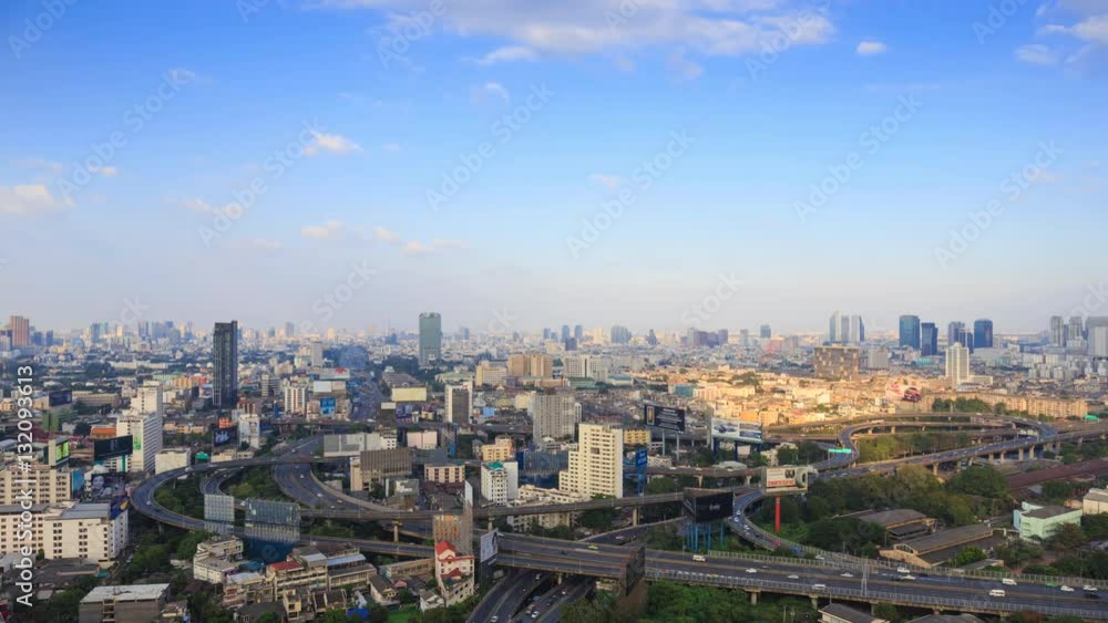 BANGKOK, THAILAND January 01, 2017 : 4K Time-lapse of Bangkok city, Thailand BANGKOK, THAILAND January 01, 2017 : 4K Time-lapse of Bangkok city, Thailand