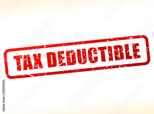 tax deductible text buffered