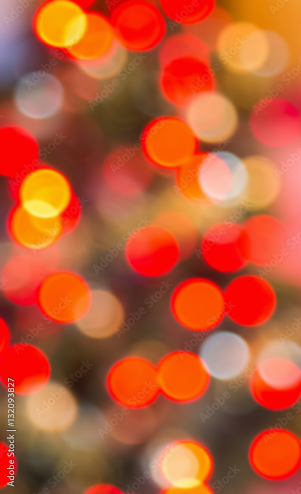 Obraz premium Red and orange defocussed lights