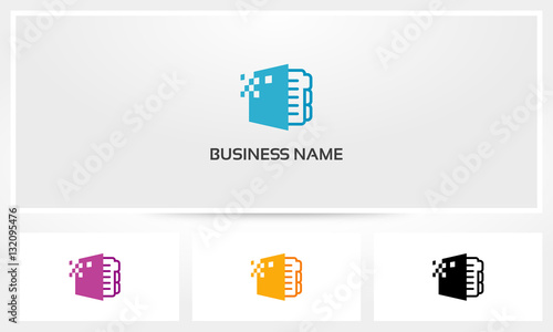 Document File Digital Folder Logo