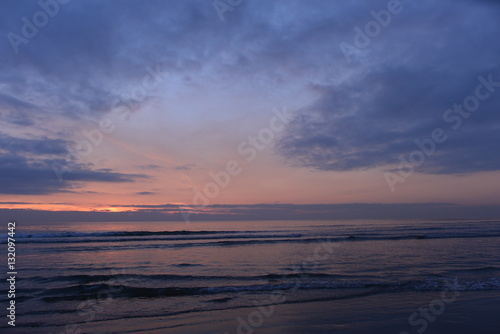 Sonnenuntergang Lido di Camaiore im Ligurischen Meer