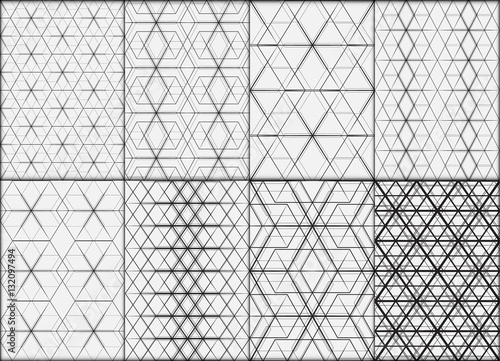 Geometric modern seamless pattern vector background