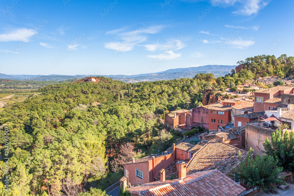  village de Roussillon, Vaucluse, France 