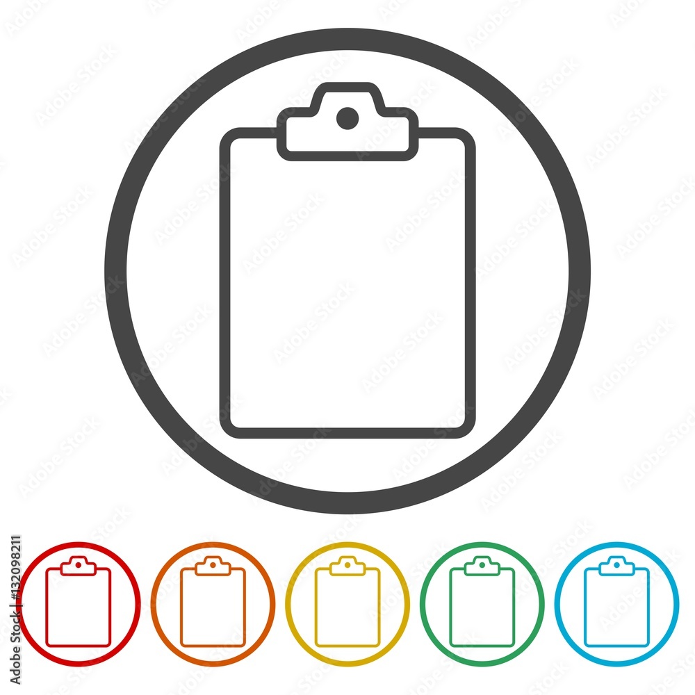 Check List isolated flat linear icon Check List isolated flat linear icon