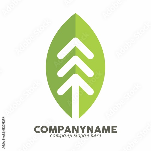 growing tree logo icon vector template