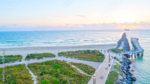 Sunrise South Point Park Pier Miami South Beach Sobe Florida