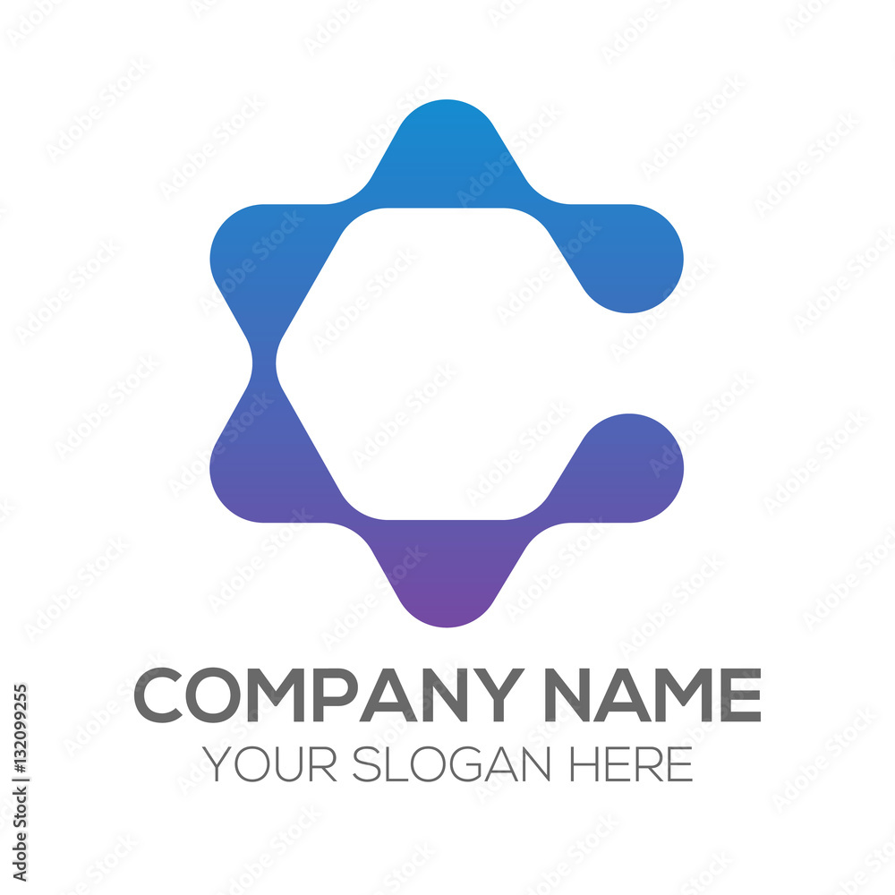 Infinity Blue Abstract Hexagon Round Shape Technology Connection Logo Vector Icon Business Company Template Infinity Blue Abstract Hexagon Round Shape Technology Connection Logo Vector Icon Business Company Template