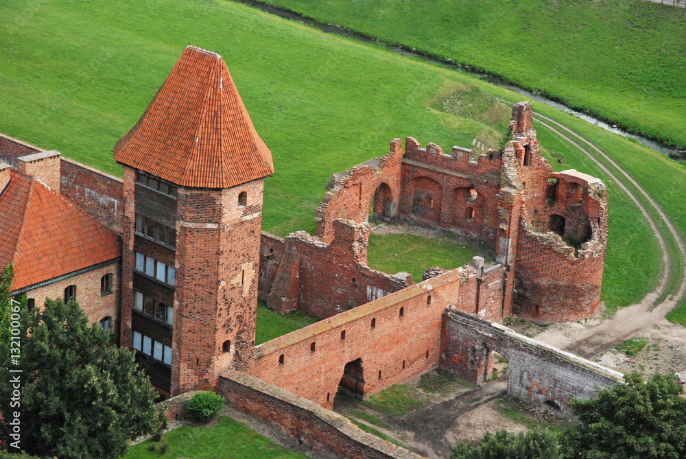 Castle in Malbork fragment