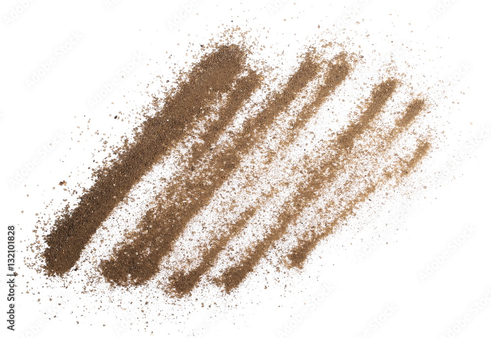 dust of soil isolated on white background, with clipping path dust of soil isolated on white background, with clipping path