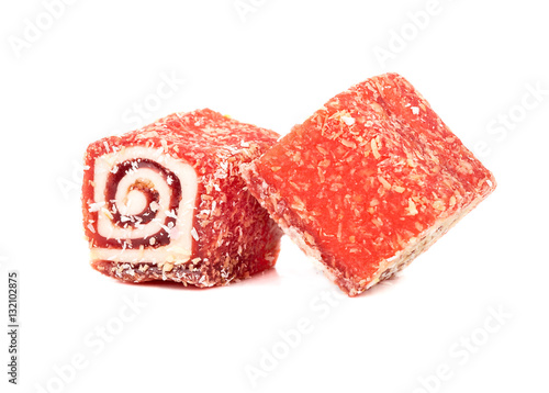 Red turkish delight lokum