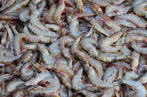 Fresh shrimp in morning market