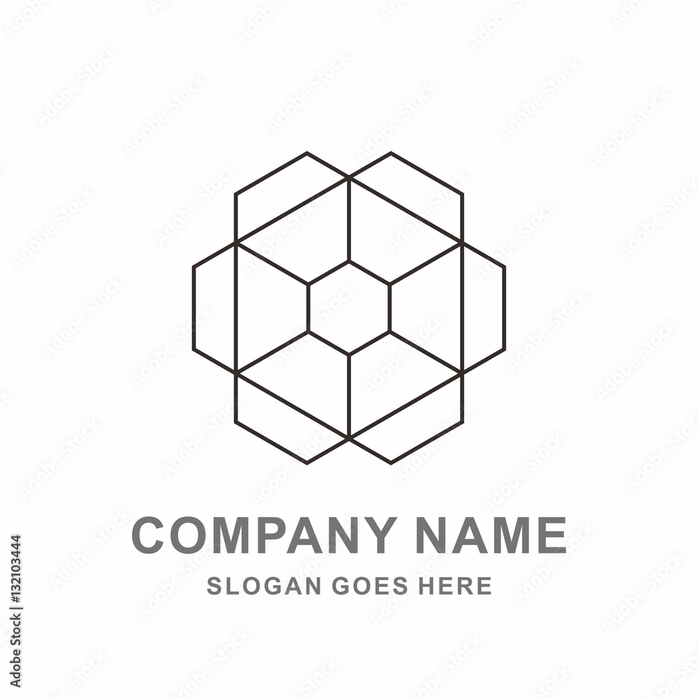 3D Geometric Hexagon Cube Space Box Architecture Engineering Business Company Stock Vector Logo Design Template 3D Geometric Hexagon Cube Space Box Architecture Engineering Business Company Stock Vector Logo Design Template