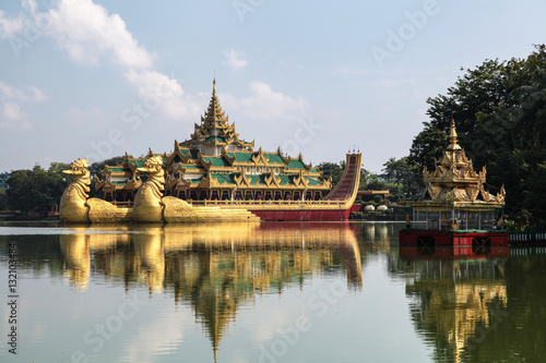 Myanmar - Burma - Yangon - Karaweik Hall