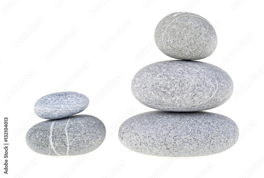 Stones isolated on white background Stones isolated on white background