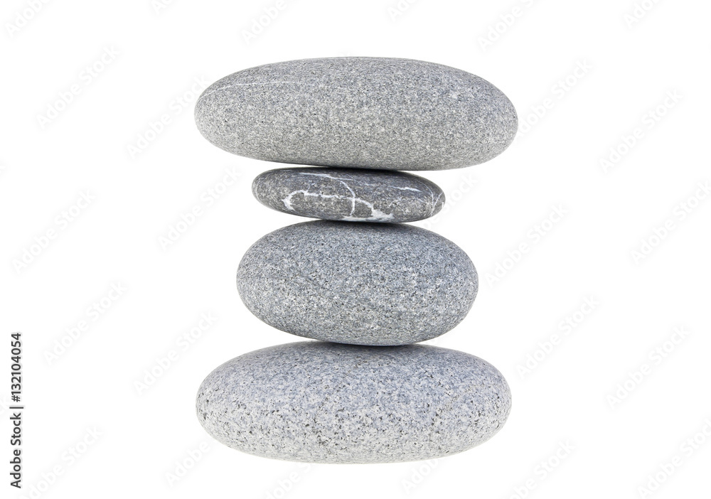Stones isolated on white background Stones isolated on white background