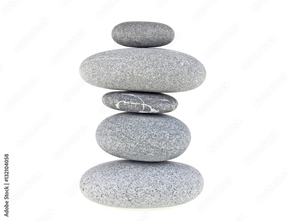 Stones isolated on white background Stones isolated on white background