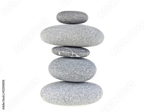 Stones isolated on white background