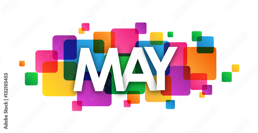 MAY vector letters icon MAY vector letters icon