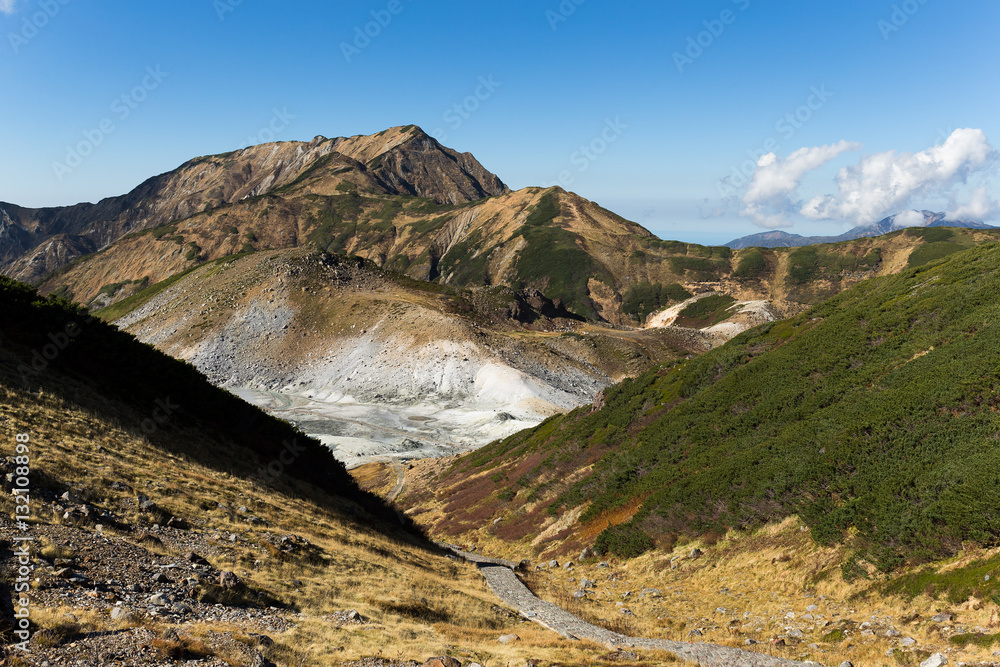 Hell Valley in Murodo on the Tateyama Kurobe