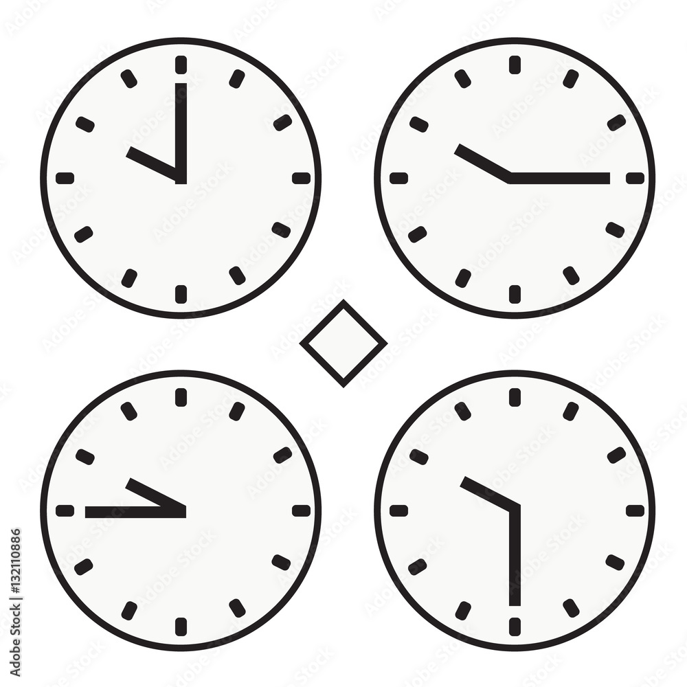 time clock round watch hour one quoter half icon simple vector time clock round watch hour one quoter half icon simple vector