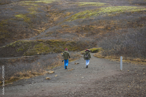 Walking Away Couple