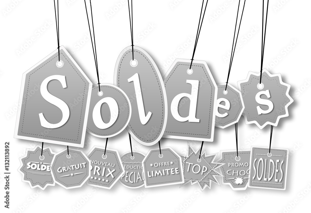 Concept of sales label for seasonal promotion Concept of sales label for seasonal promotion