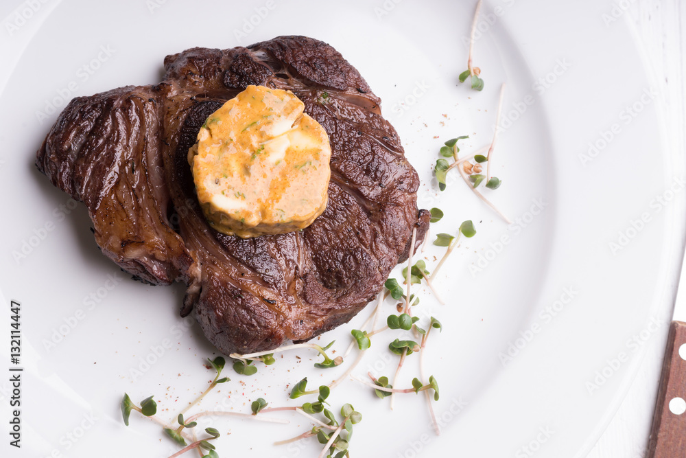 beef steak with Cafe de Paris Butter beef steak with Cafe de Paris Butter