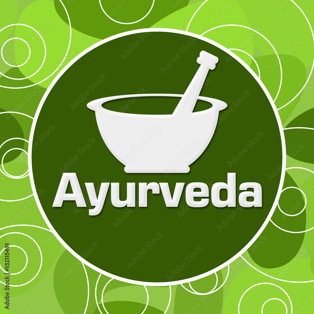 Ayurveda Green Abstract Background Mortar Stock Illustration | Adobe Stock