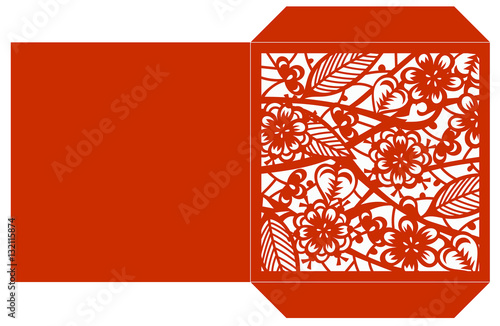 Laser cut vector template