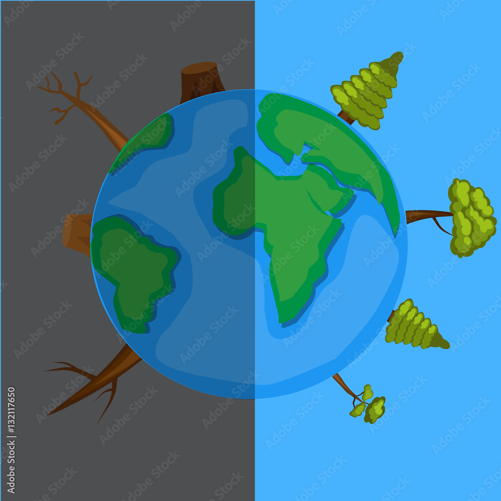 Half bottom of Earth stock vector. Illustration of nature - 144638114