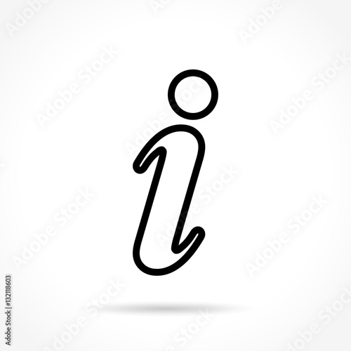information thin line icon