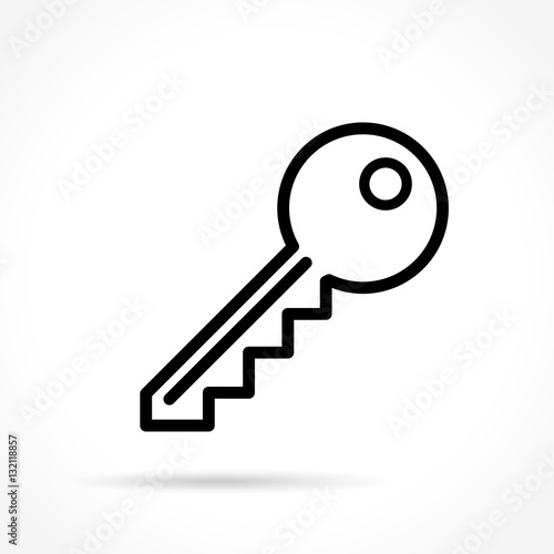 key thin line icon