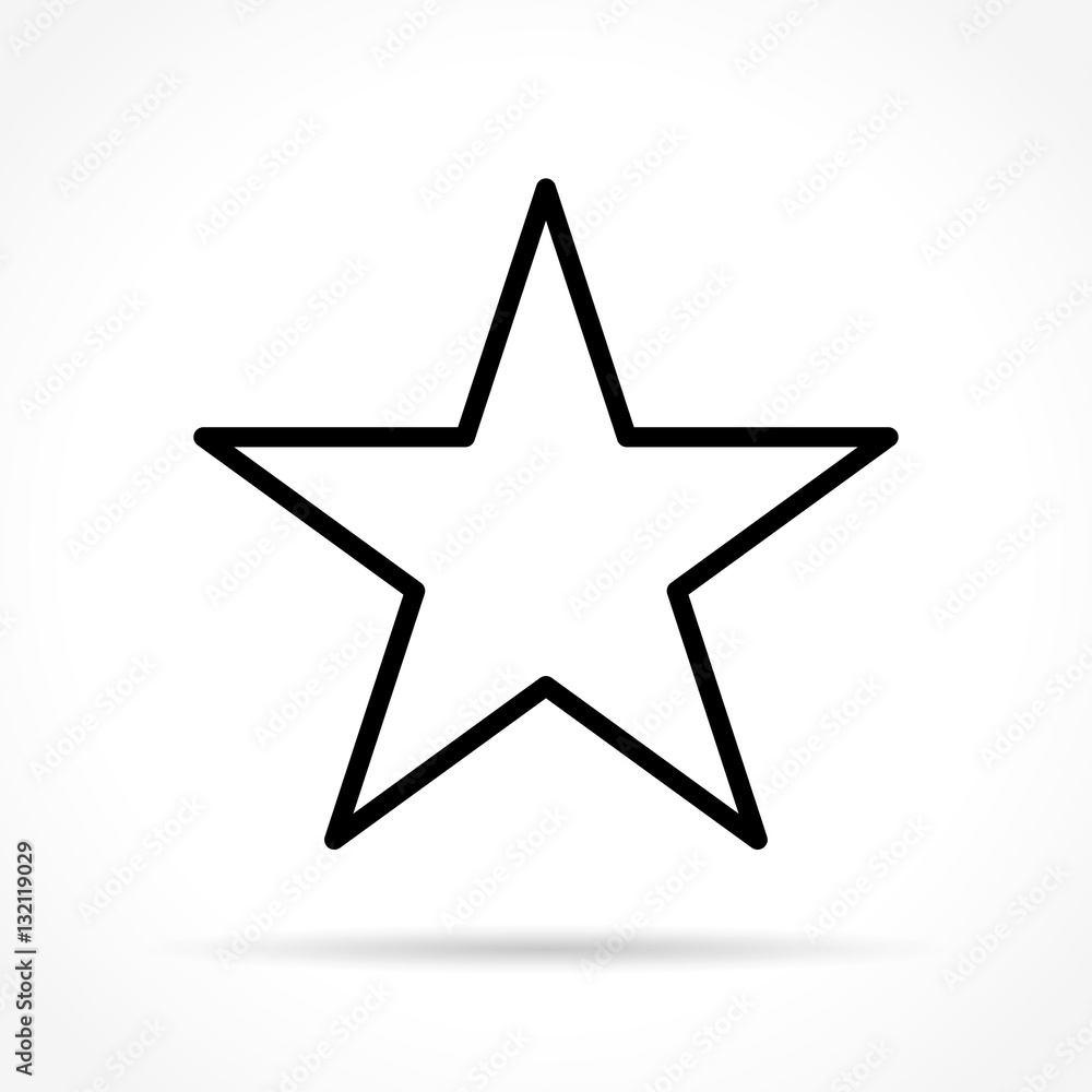 star thin line icon star thin line icon