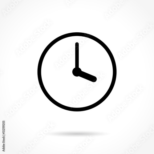 time thin line icon