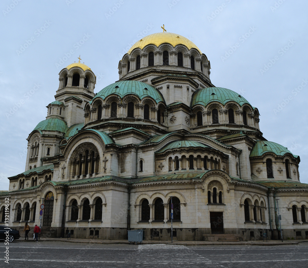 The St. Alexander Nevsky Cathedral in Sofia, Bulgaria.