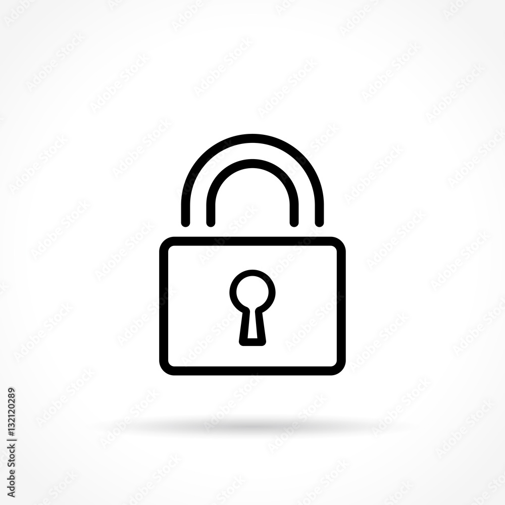 padlock thin line icon padlock thin line icon