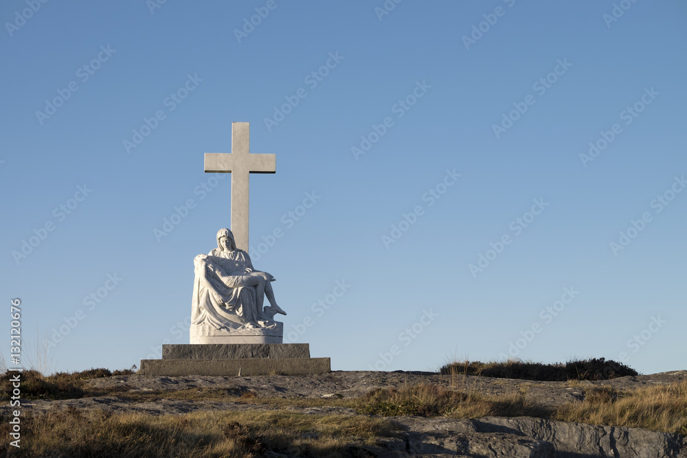 Religious monument dedicated to Timothy Donovan on the Sheeps Head Peninsula County Cork Ireland