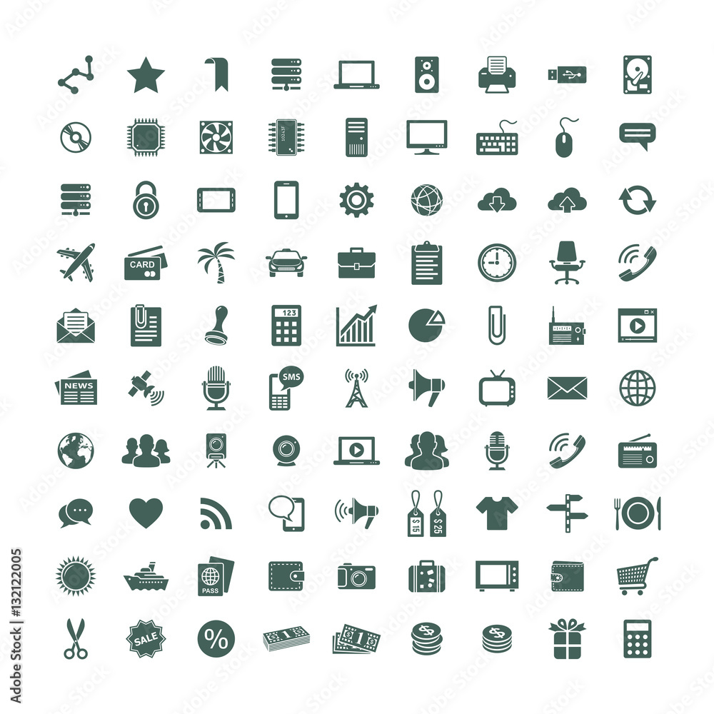 Fototapeta premium Web icons set