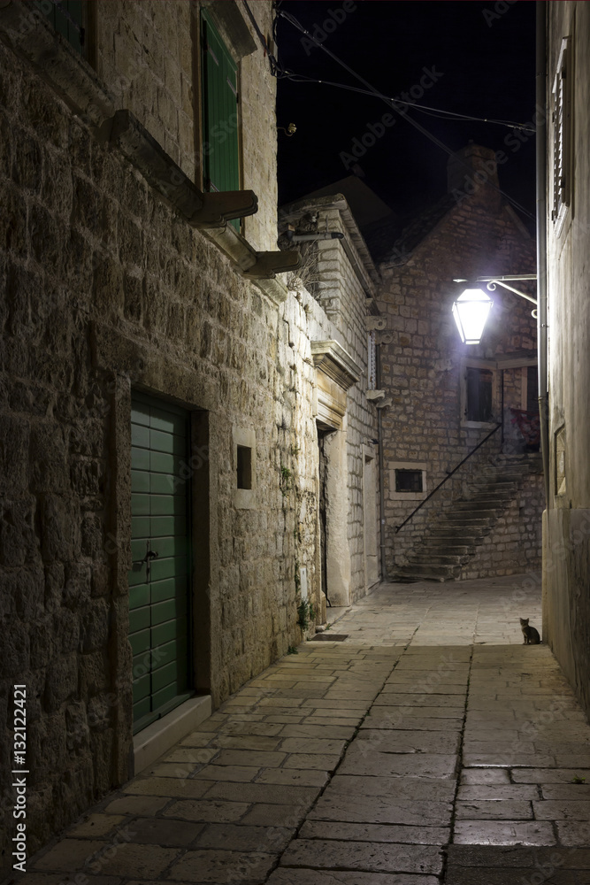 Sights of Croatia. Island Hvar with ancient monuments and beautiful landscapes. Croatian paradise.