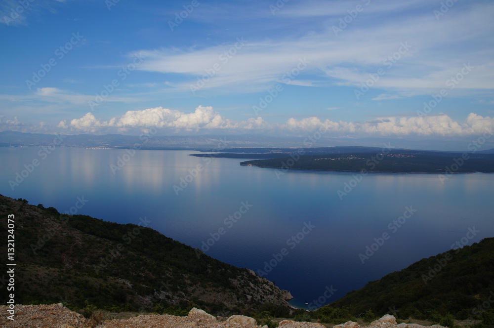 Panoramalandschaft - Inseln -Meer -Aussicht 
