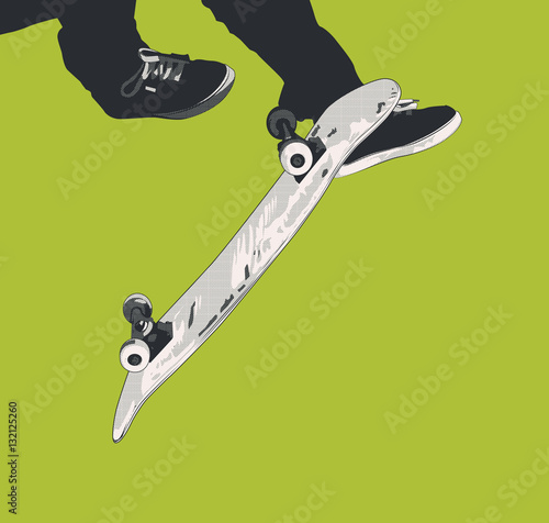 skateboard - 360 Kick Flip / Tre Flip