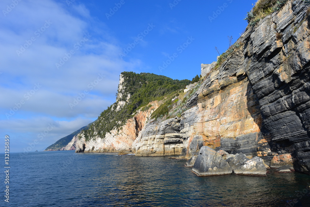Küstenlandschaft Cinque Terre im Ligurischen Meer Küstenlandschaft Cinque Terre im Ligurischen Meer
