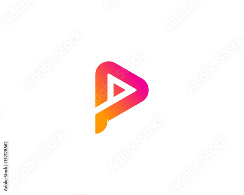 Free Download Letter P Player Initial Logo Design Element - GFXLoad