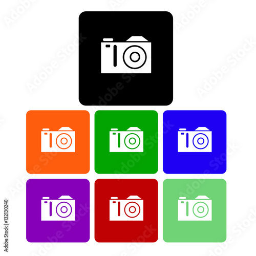 camera vector digital black lens focus photographer