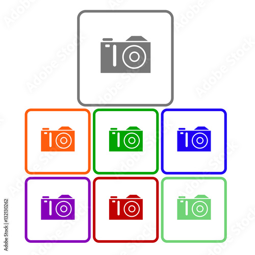 camera vector digital black lens focus photographer